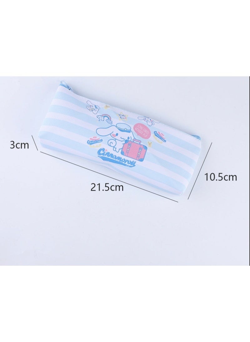 Cinnamoroll مجموعة اللوازم المدرسية Cinnamoroll Anime لطيف ، مجموعة القرطاسية Kawaii ل ، أقلام Rollerball ، حالة قلم رصاص ، دفتر ملاحظات ، ملاحظات لزجة - Image 3